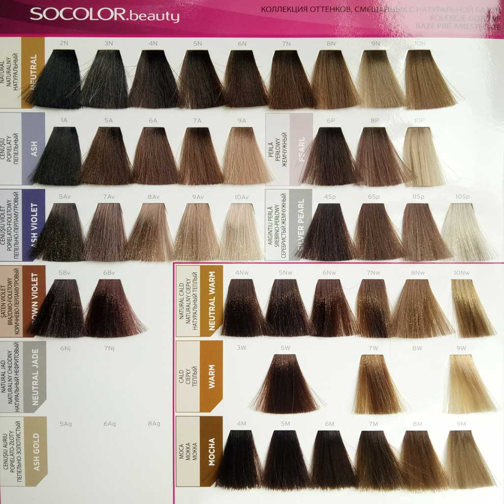 Палитра краски для волос Matrix Socolor.beauty