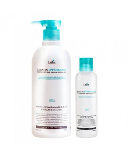 Lador Keratin LPP Shampoo Бессульфатный протеиновый шампунь 530МЛ.